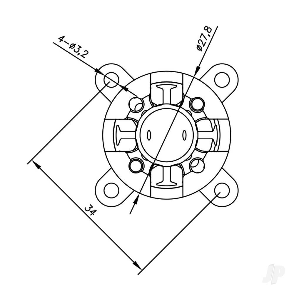 Brushless Motor 2826 1900kV (2-3S)