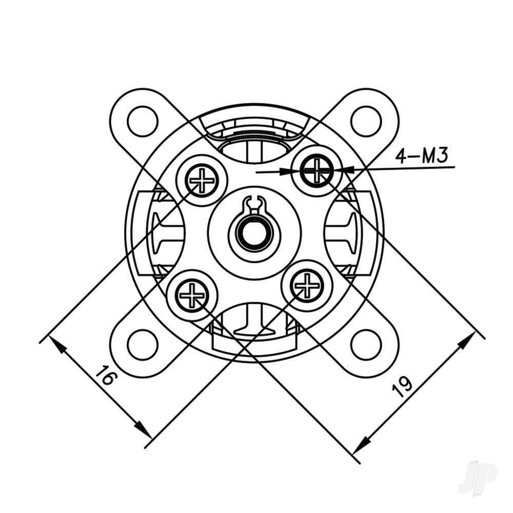 Brushless Motor 2830 1000KV (2-3S)