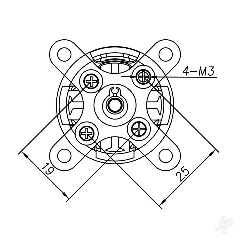 Radient Brushless Motor 3536 1500KV (2-4S) (E2K Race) RDNM35361500