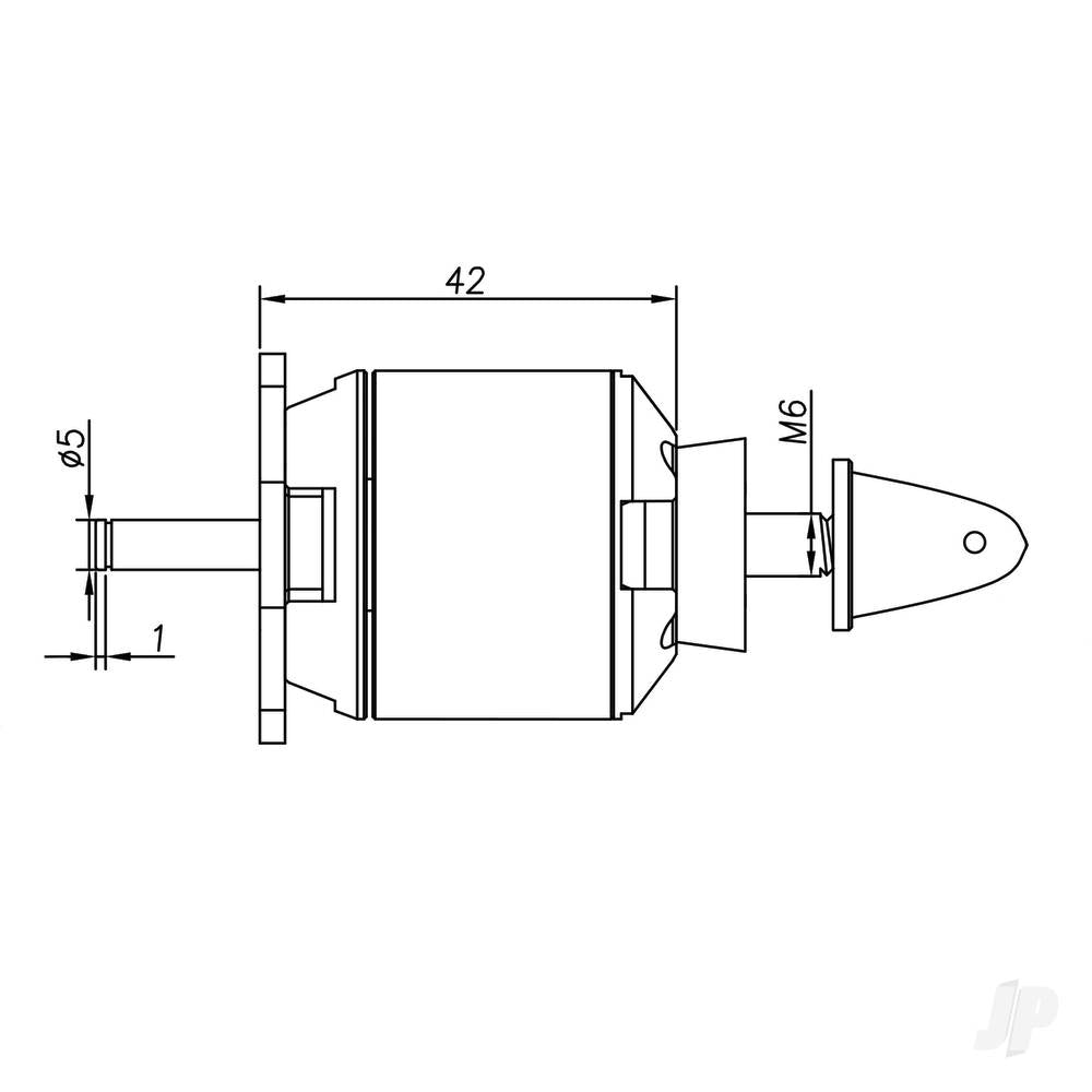 Brushless Motor 3542 1250KV (2-4S)