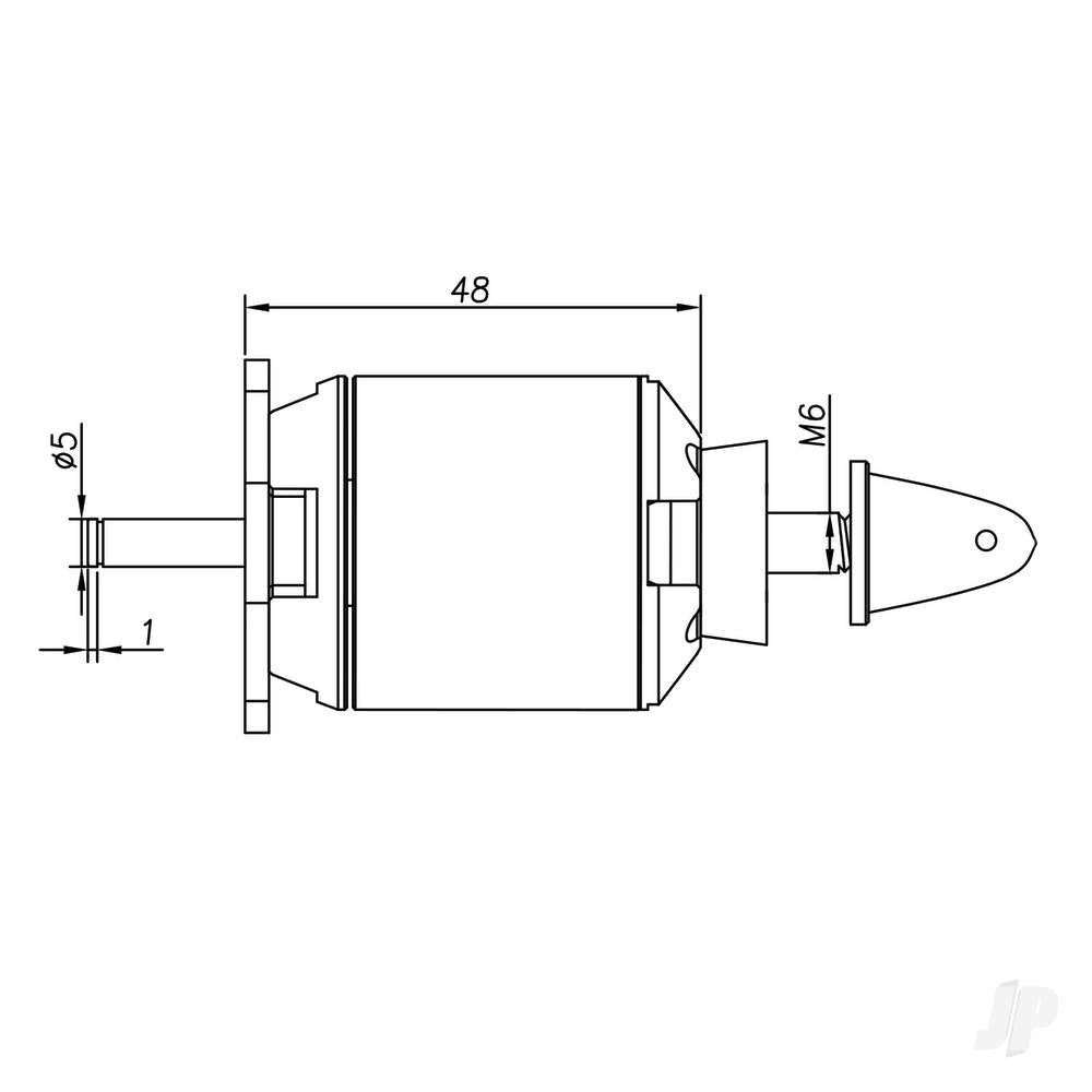 Brushless Motor 3548 900KV (2-4S)
