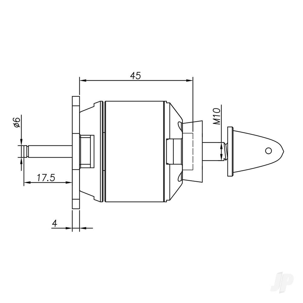 Brushless Motor 5045 720KV (3-5S)