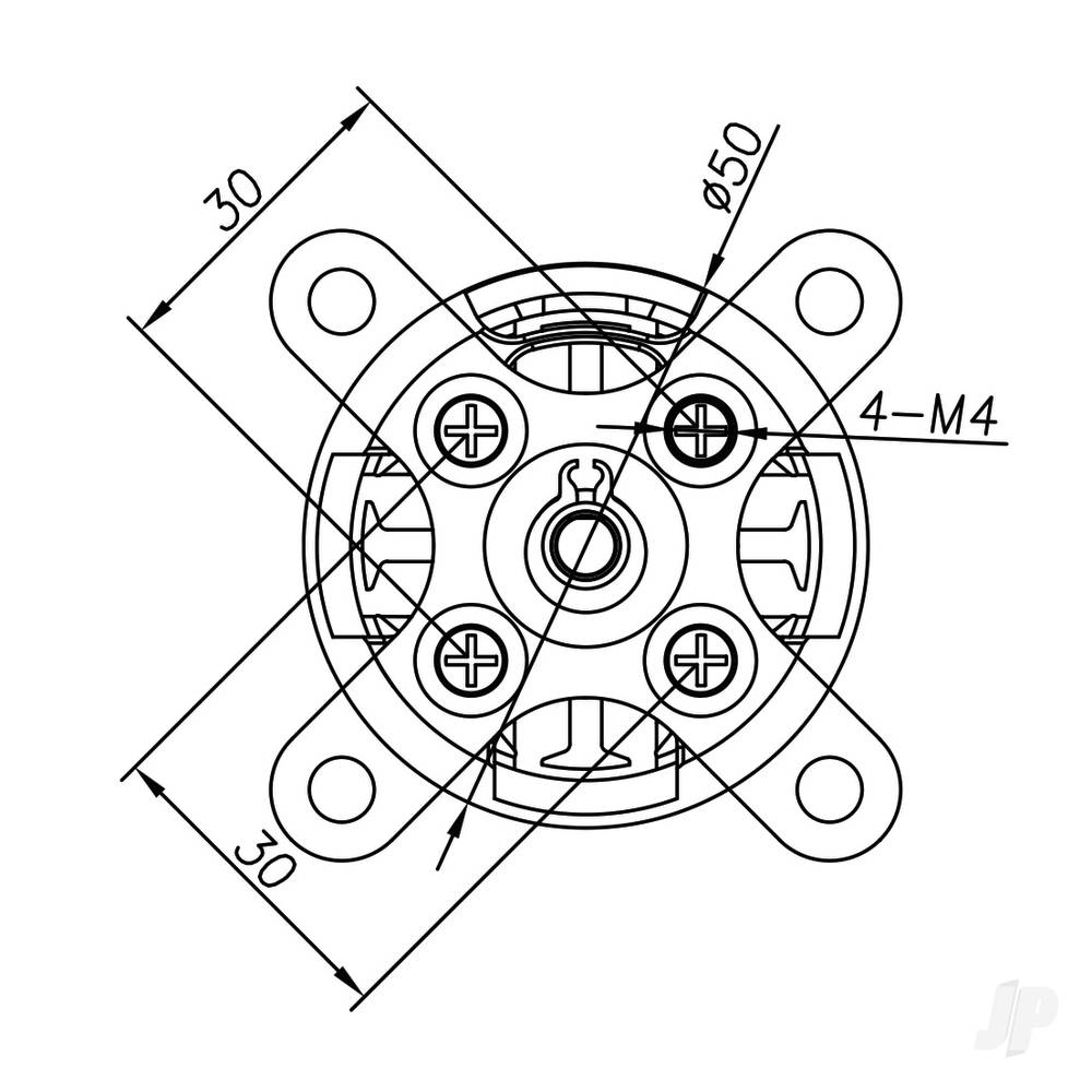 Brushless Motor 5045 720KV (3-5S)