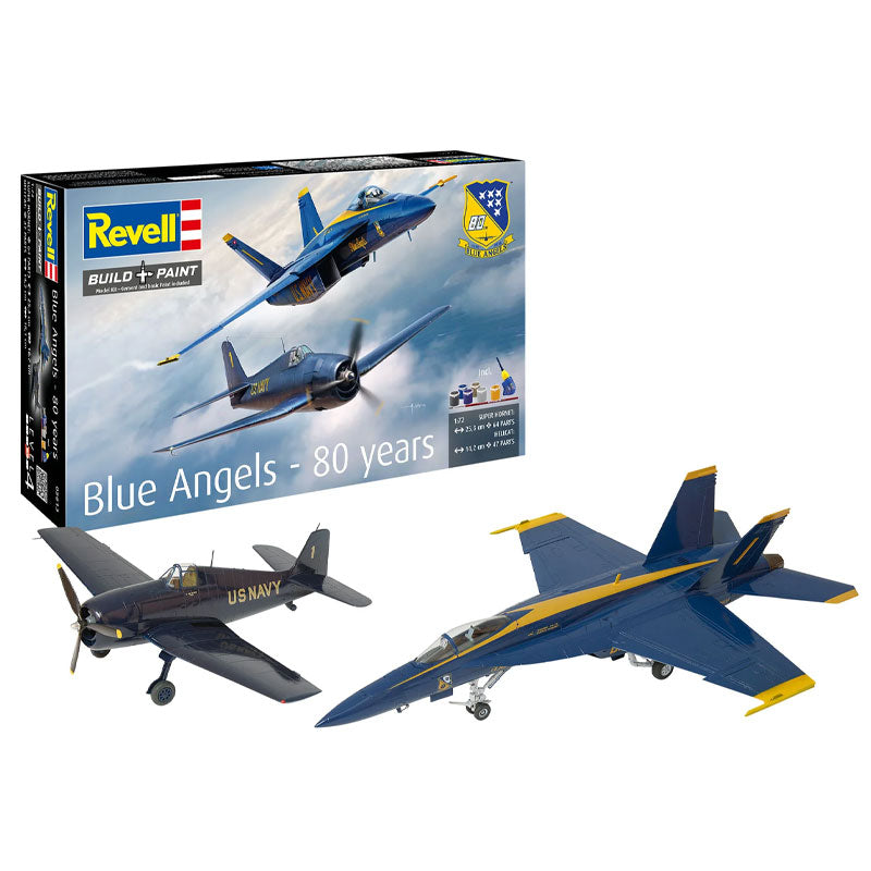 REVELL 1/72 Blue Angels - 80 years - Super Hornet & Hellcat Kits 05613