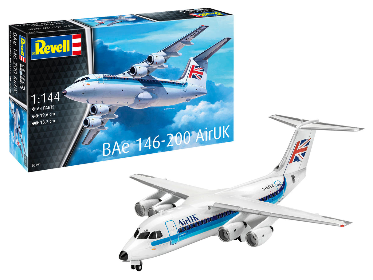 Revell 1/144 BAe 146-200 Air UK kit RV3791