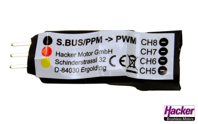 Hacker S.BUS/PPM->PWM Converter CH5-8 29854846