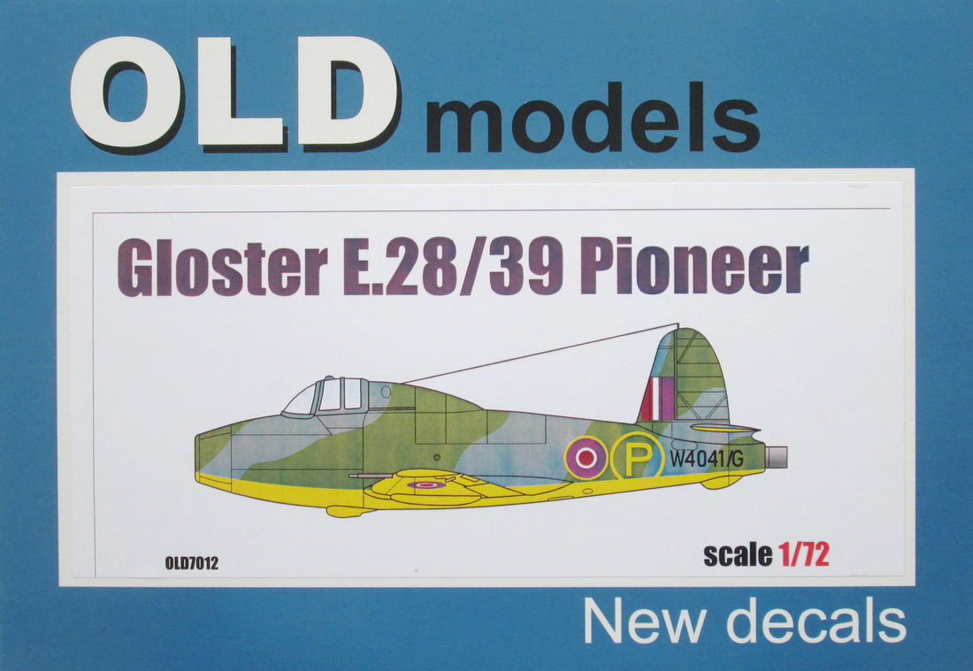OLD Model 1/72 Gloster E.28/39 Pioneer Kit 7012