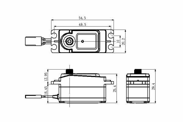 SAVOX DIGITAL LOW PROFILE SERVO SC-1251MG 9.0KG@6V