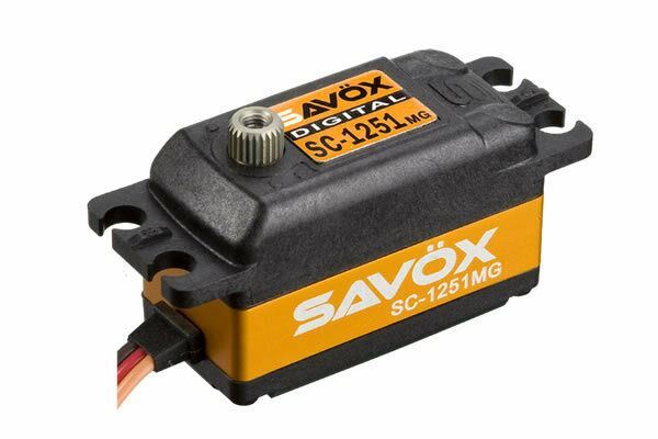 SAVOX DIGITAL LOW PROFILE SERVO SC-1251MG 9.0KG@6V