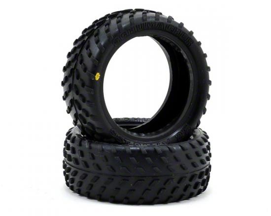 Schumacher Yellow SST Rally Touring Car Tyres - pair (Box 103)