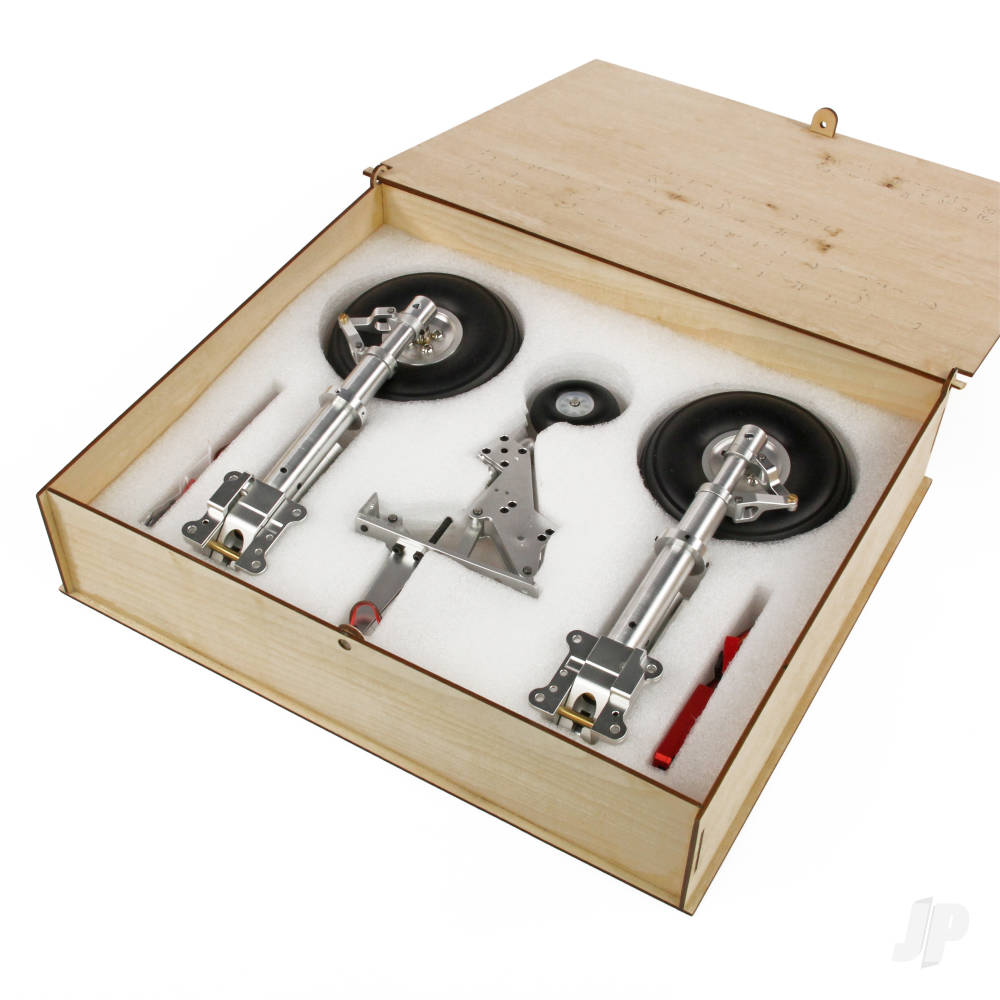 Skyraider Electric Retracts and Legs with 5inch PU Wheels and Tail Wheel Retract (for SEA-348)