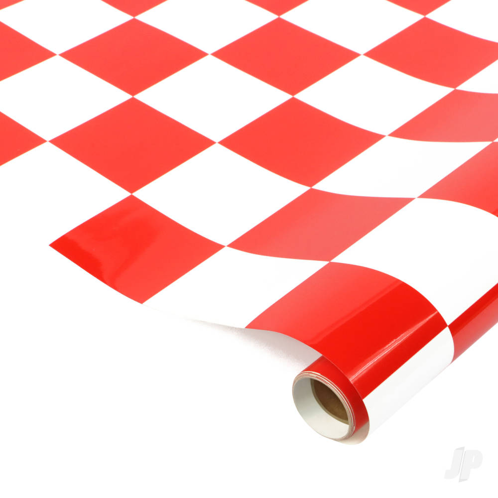Seagull Aerokote Red & White Chequered 5x5cm (64cm width)