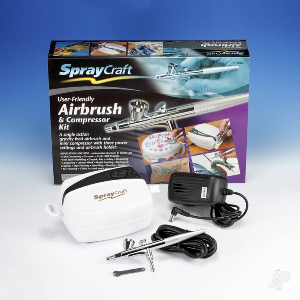 SP30Kc Airbrush & Compressor Kit (Top Feed)
