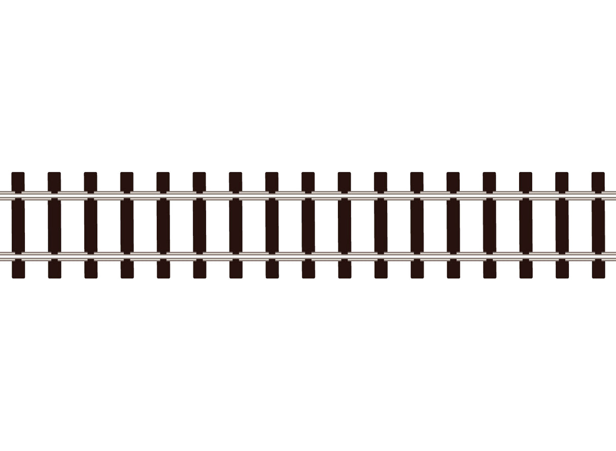 Wooden sleeper type nickel silver rail