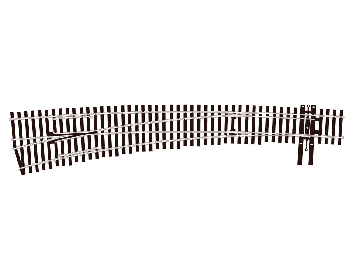 #7 L/H Curved Turnout