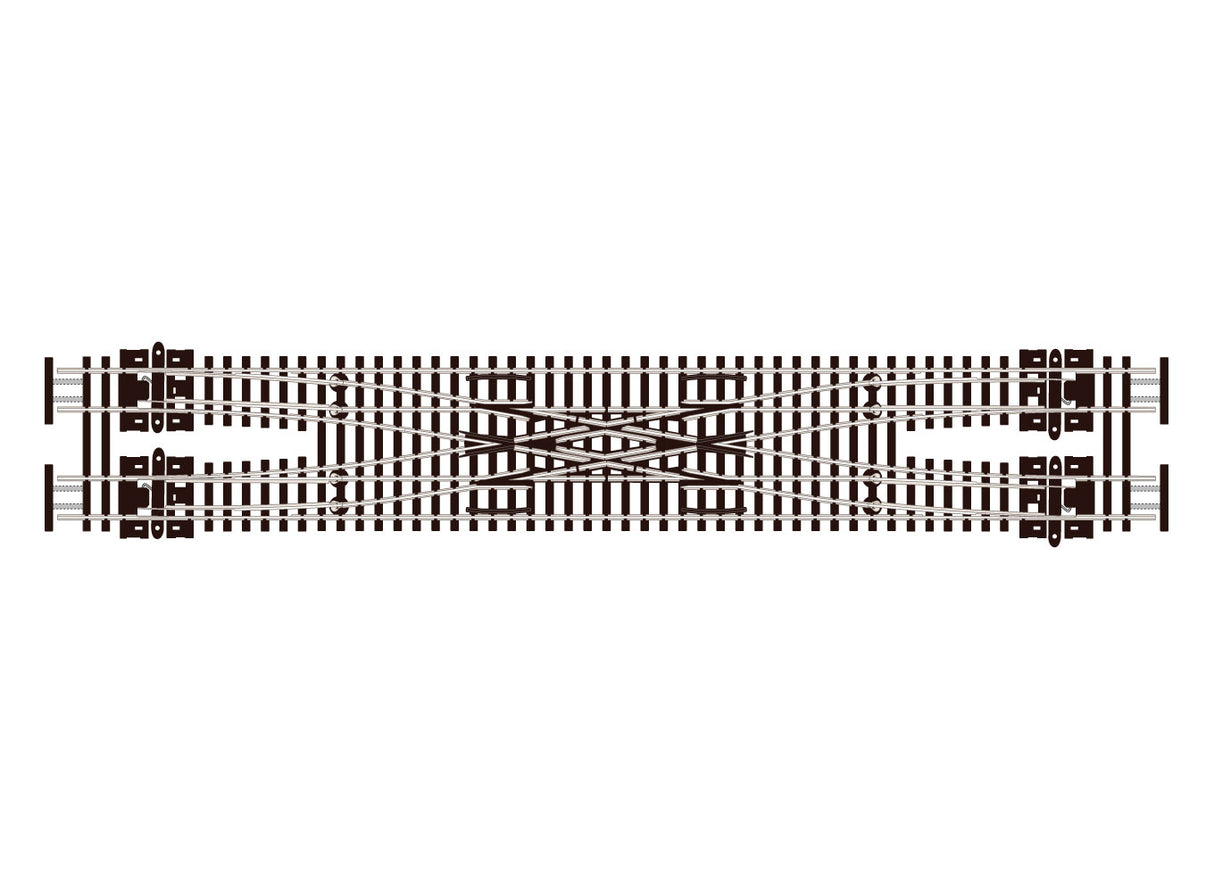 PECO Streamline N CODE 55 Scissors Crossing Medium Radius