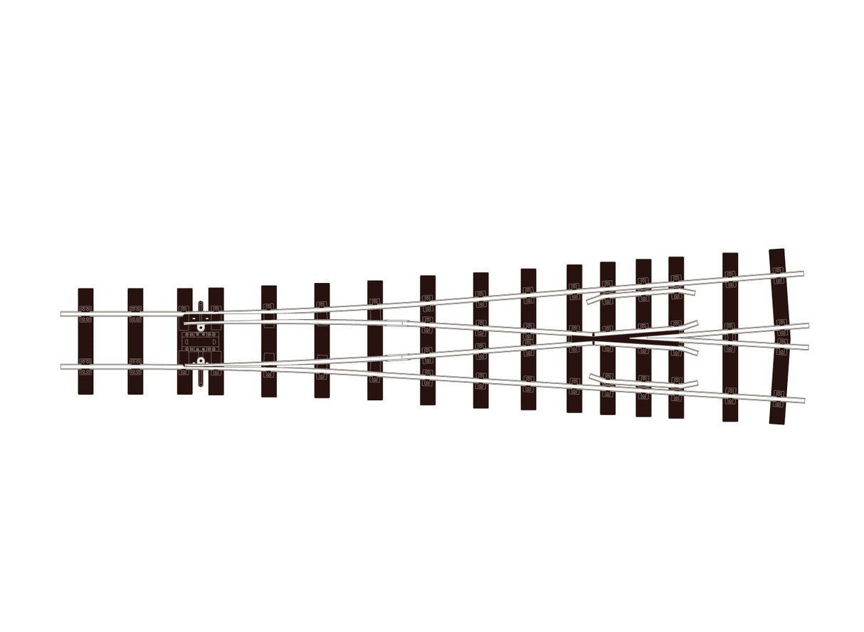 Y Turnout 2413mm (8ft) radius Electrofrog