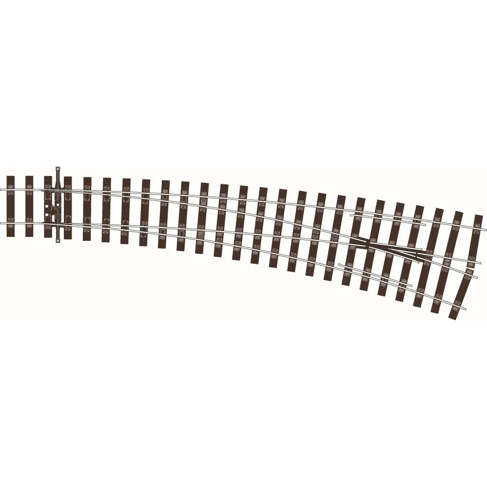 Peco Products SL-U1186 Curved Right hand Turnout bullhead rail point 00 unifrog Code 75