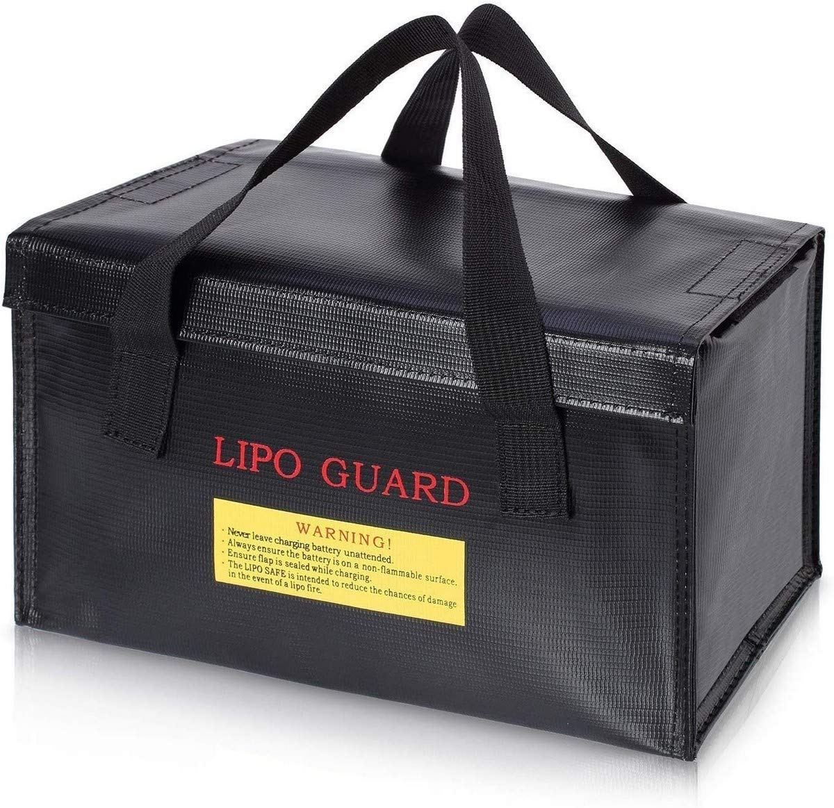Lipo Guard Bag Size: 260 x 130 x 150mm with Carry handels