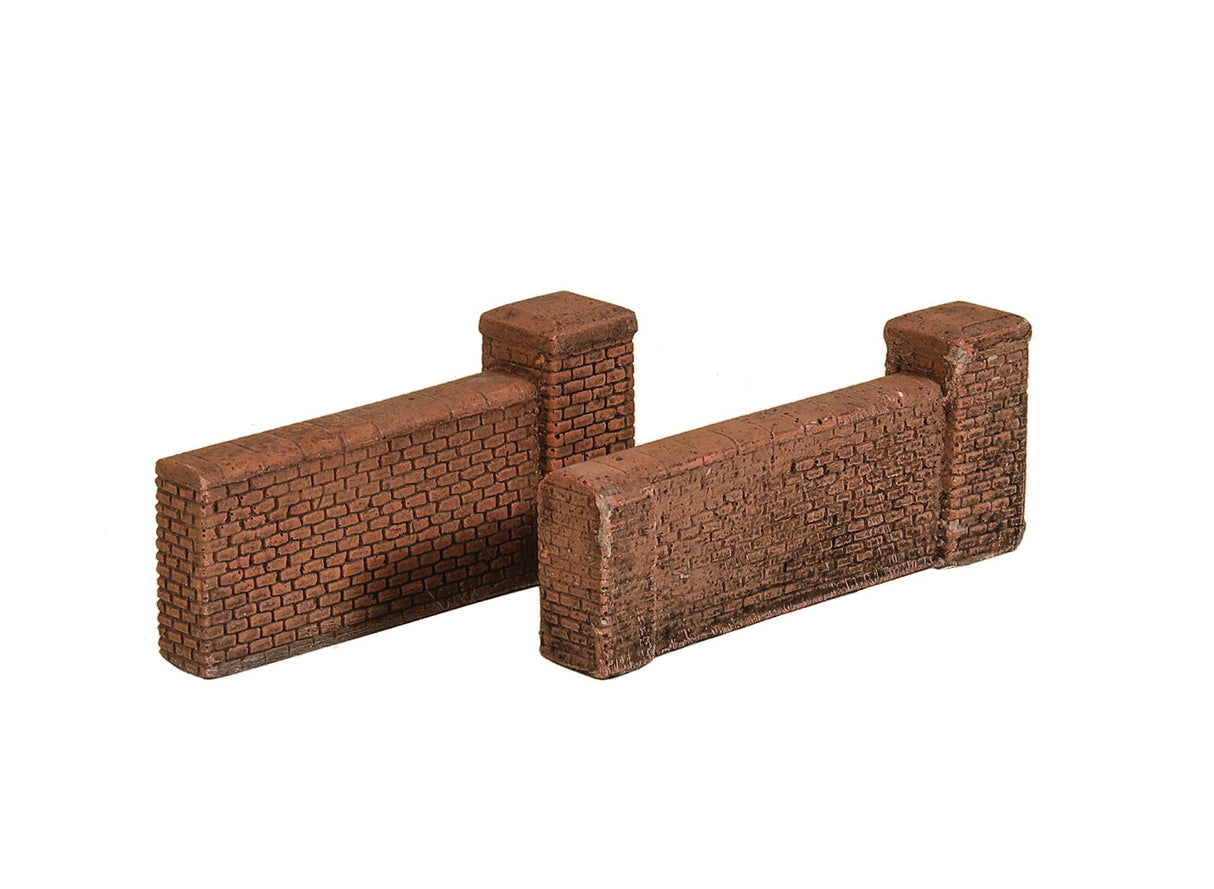 High Brick Wall with Gatepost (2)