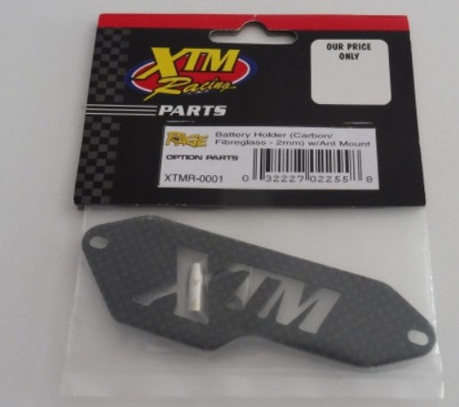 XTM Rage Battery Holder Carbon/Fiberglass (BOX 42)
