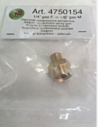 Mantua Airbrush Adaptor 1/4in Female to 1/8in Male