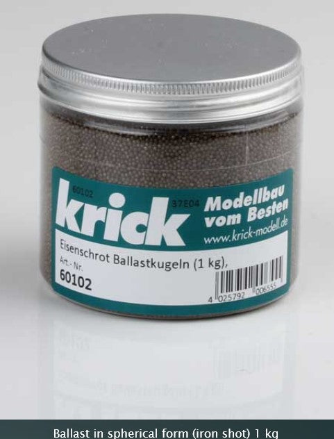Krick Ballast in spherical form (iron shot) 1 kg