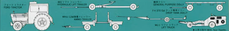 Hasegawa 1/72 U.S Aircraft Weapon Loading Equipment Kit HAX725