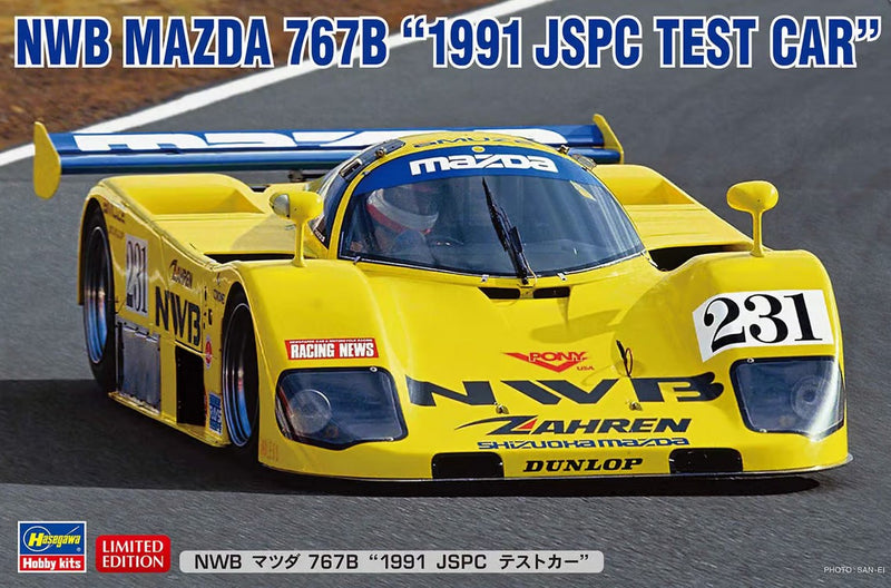 Hasegawa 1:24 NWB Mazda 767B 1991 JSPC Test Car Kit HA20632