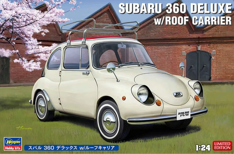 Hasegawa 1:24 Subaru 360 Deluxe with Roof Carrier Kit HA20622