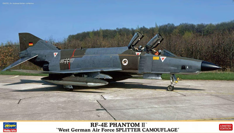 Hasegawa 1:72 RF-4E Phantom II West German Air Force Splitter Camouflage Kit HA02445