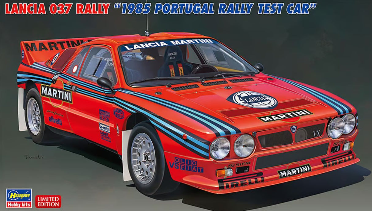 Hasegawa 1:24 Lancia 037 Rally 1985 Portugal Rally Test Car Kit HA20631
