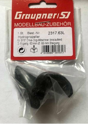 Graupner Marine Carbon Hydro S Proeller 63mm - Dog Drive 2317.63L