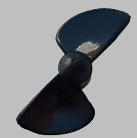 Graupner/Schulze High performance 2 Blade racing screw - right 75mm - M5 (502306.75)