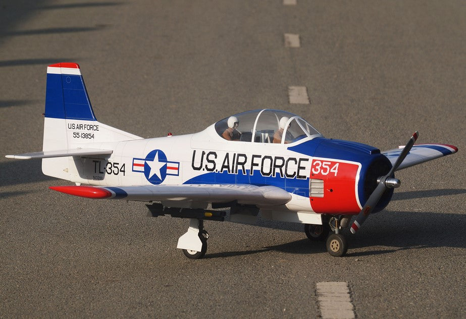 VQ T-28 Trojan US Airforce - Red/White 69.7in Wingspan ARF