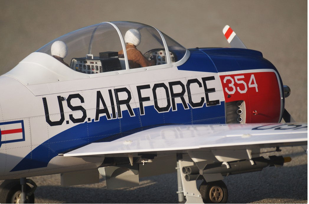 VQ T-28 Trojan US Airforce - Red/White 69.7in Wingspan ARF
