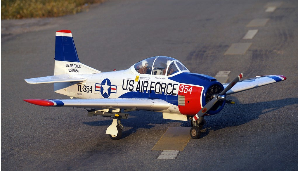 VQ T-28 Trojan US Airforce - Red/White 69.7in Wingspan ARF