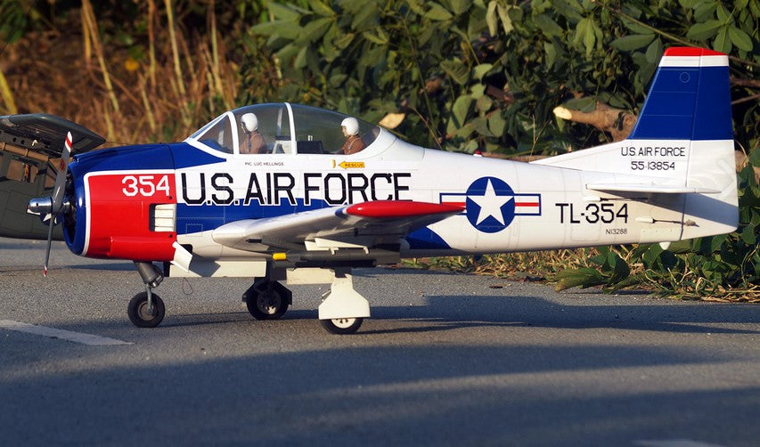 VQ T-28 Trojan US Airforce - Red/White 69.7in Wingspan ARF