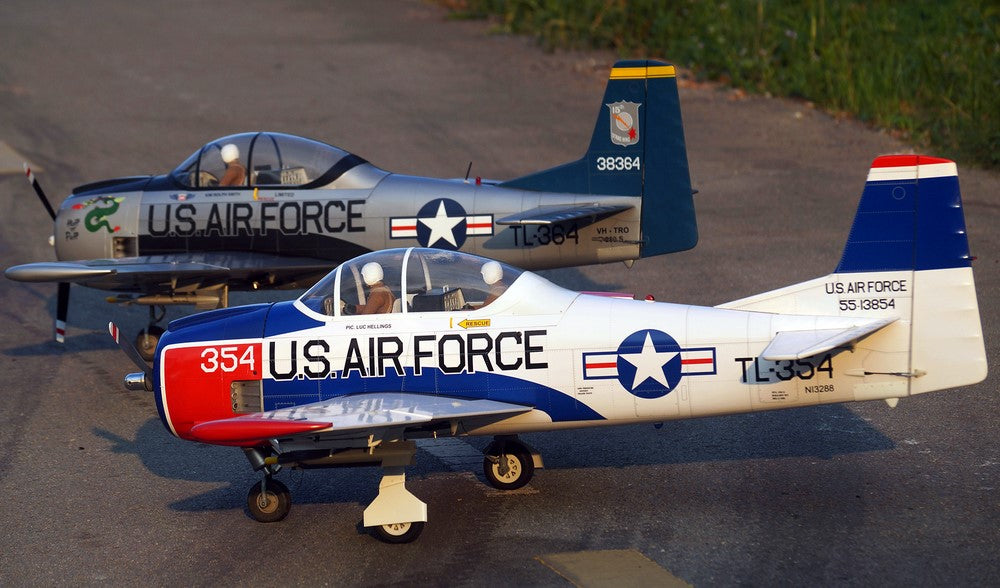 VQ T-28 Trojan US Airforce - Red/White 69.7in Wingspan ARF