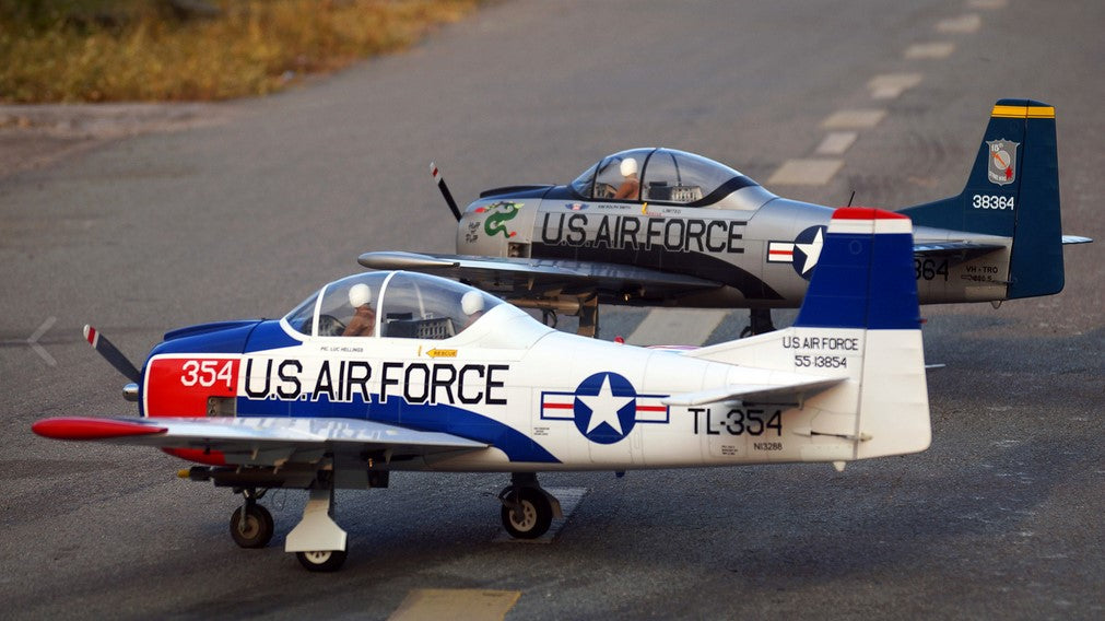 VQ T-28 Trojan US Airforce - Red/White 69.7in Wingspan ARF