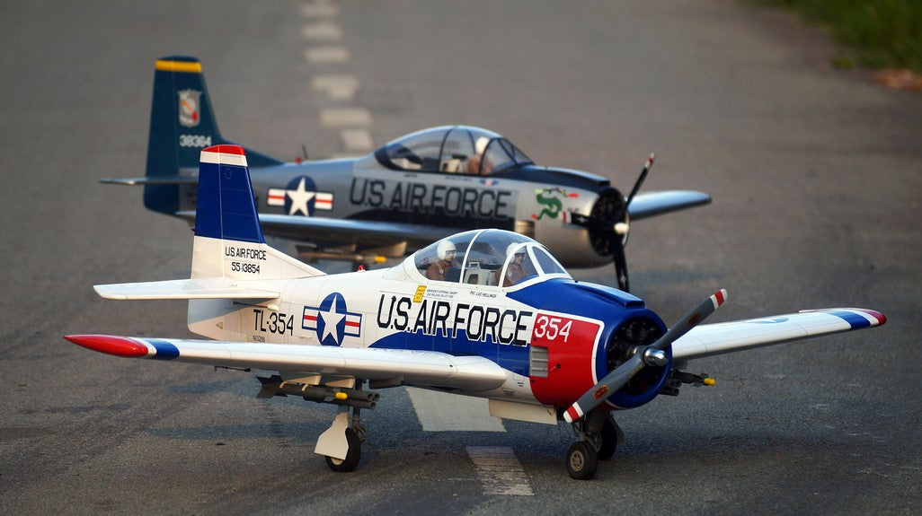 VQ T-28 Trojan US Airforce - Red/White 69.7in Wingspan ARF