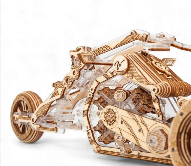 Viter Models Tricycle Black Wolf. Mechanical kit - 3D puzzle