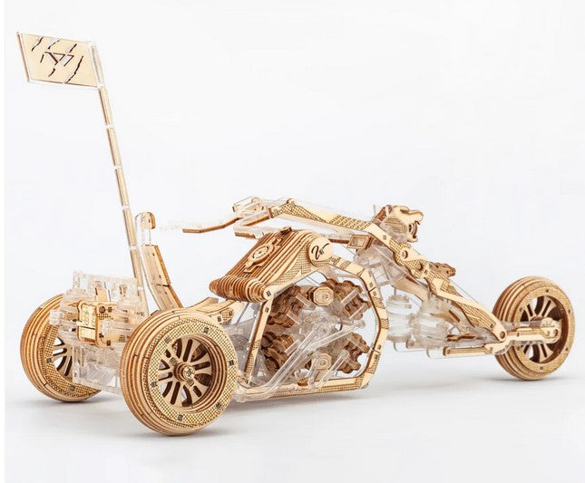 Viter Models Tricycle Black Wolf. Mechanical kit - 3D puzzle