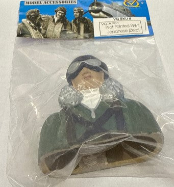 VQ Models Painted WWII Pilot Bust (Japanese) for .46 Size