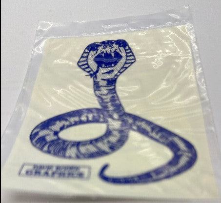 D.Boden Snake Decal - Silver/Silver