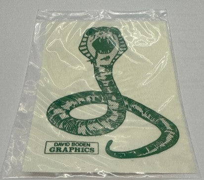 D.Boden Snake Decal - Silver/Green