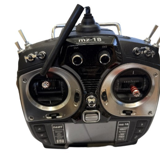 GRAUPNER MZ-18 2.4GHz HoTT Mode 2 Transmitter Only - SELLING FOR SPARES - NON WORKING