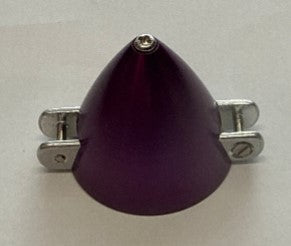 Aluminium 30mm CNC Spinner and Hub (Electric) - Purple