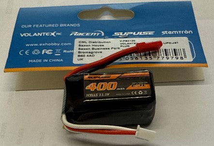 VOLANTEX 11.1V 400MAH LIPO JST PLUG BATTERY 768-2