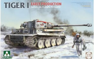 Takom 1/35 Tiger I (Early Production) Sd.Kfz.181 Pz.Kpfw.VI Ausf.E Kit 2196
